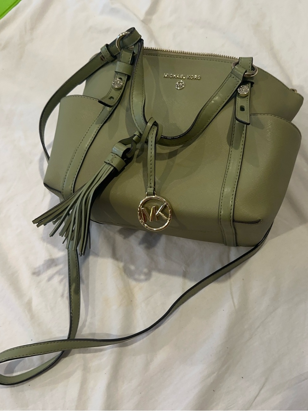 Michael Kors Sullivan Small Saffiano Leather Top-Zip Tote Bag